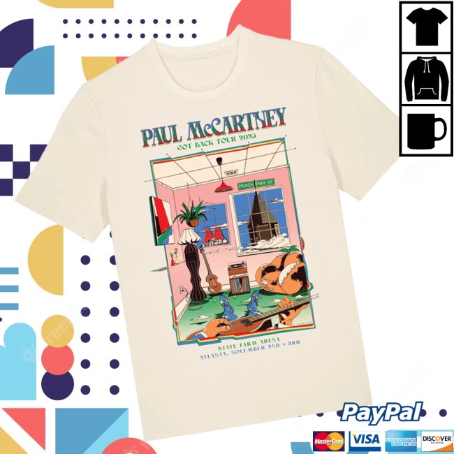 Paul Mccartney Store Merch Got Back 2025 Atlanta Event T-Shirt Paul Mccartney Store Merch Got Back 2025 Atlanta Event T-Shirt