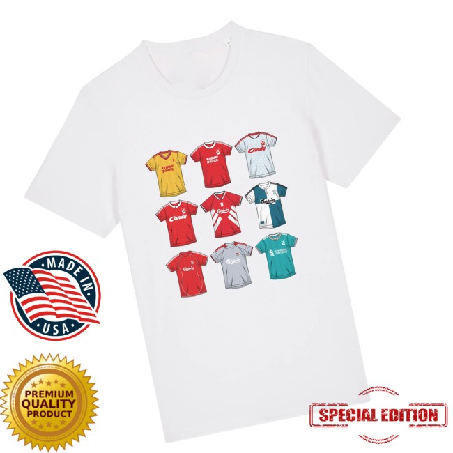 The Anfield Wrap Store Merch Three Stripes Hall Of Fame Liverpool T-Shirt The Anfield Wrap Store Merch Three Stripes Hall Of Fame Liverpool T-Shirt