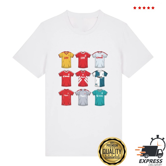 The Anfield Wrap Store Merch Three Stripes Hall Of Fame Liverpool T-Shirt The Anfield Wrap Store Merch Three Stripes Hall Of Fame Liverpool T-Shirt