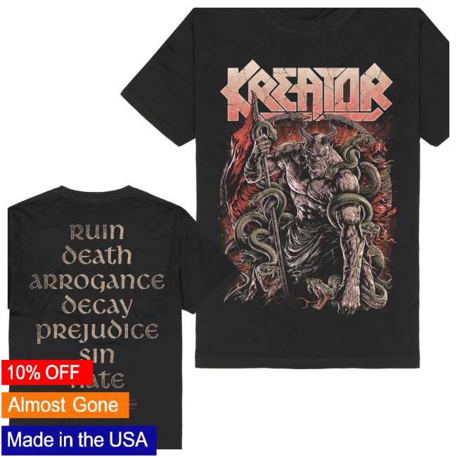 Kreator Us Store Merch Seven Serpents Shirt Kreator Us Store Merch Seven Serpents Shirt