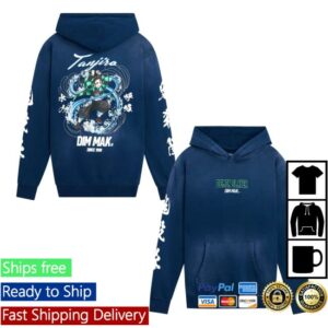 Dim Mak Collection Merch Store Dim Mak X Demon Slayer Tanjiro River Hoodie