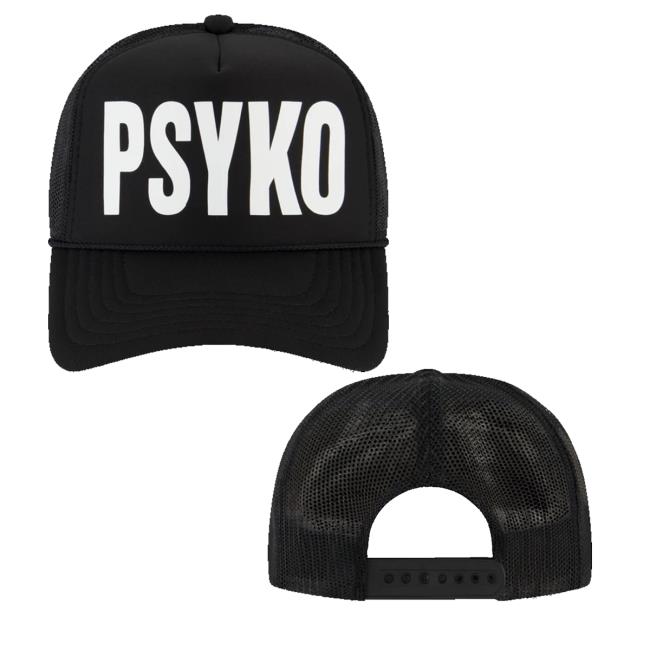 Osamason Merch Store Psyko Trucker Hat Black Osamason Merch Store Psyko Trucker Hat Black