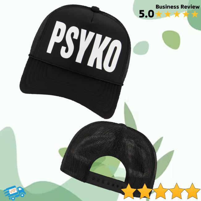 Osamason Merch Store Psyko Trucker Hat Black Osamason Merch Store Psyko Trucker Hat Black