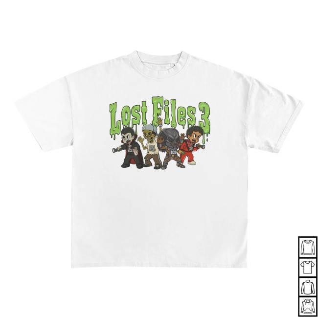 1019 Records Store Merch Lost Files 3 White T-Shirt 1019 Records Store Merch Lost Files 3 White T-Shirt