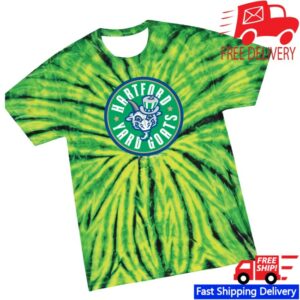Yard Goats Store Merch Hartford Yard Goats B&G Tie Dye Tee Shirt