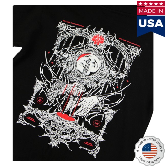 Lorna Shore Band Store Merch Lorna Shore Damned Zip Hooded Sweatshirt Lorna Shore Band Store Merch Lorna Shore Damned Zip Hooded Sweatshirt