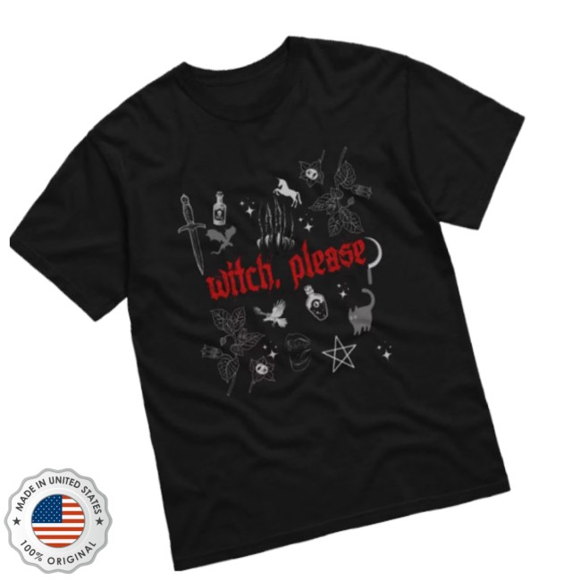 Author Garrett Store Merch Witch, Please! Flash Tattoo Comfort Colors Tee