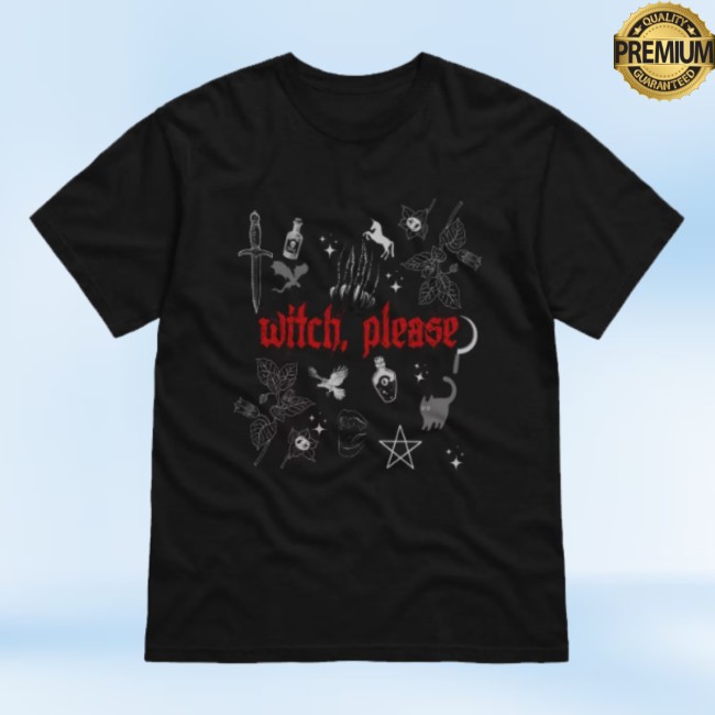 Author Garrett Store Merch Witch, Please! Flash Tattoo Comfort Colors Tee