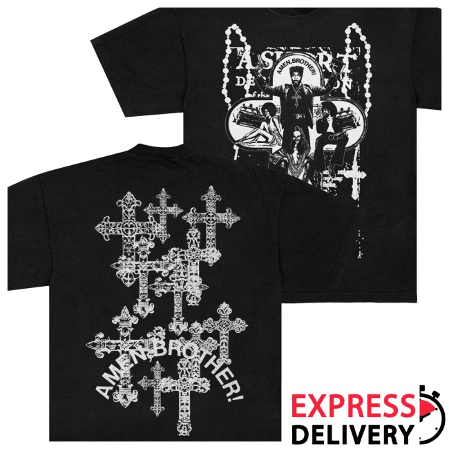 Jpegmafia Store Merch Amen Brother Black Tee Jpegmafia Store Merch Amen Brother Black Tee