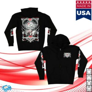 Lorna Shore Merch Store Lorna Shore Damned Zip Hooded Sweatshirt