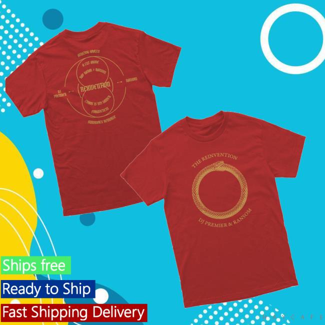 Premier Vinyl Merch Store The Reinvention Tracklist Og Version T-Shirt Red Premier Vinyl Merch Store The Reinvention Tracklist Og Version T-Shirt Red