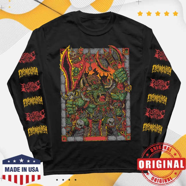 Electric Witch Store Merch Orc Boss Long Sleeve T-Shirt Electric Witch Store Merch Orc Boss Long Sleeve T-Shirt