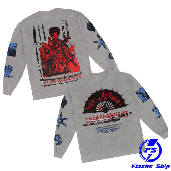 Jpegmafia Merch Store Black Dynamite Long Sleeve Tee Gray Jpegmafia Merch Store Black Dynamite Long Sleeve Tee Gray