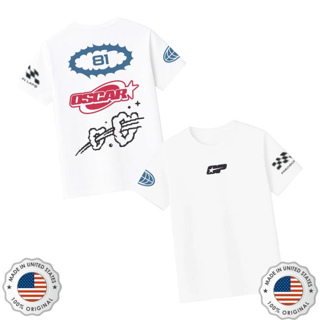 Oscar Piastri Merch Store Origins T-Shirt White Oscar Piastri Merch Store Origins T-Shirt White