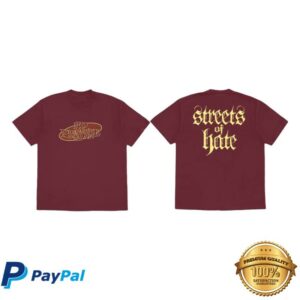 Streetsofhateny Merch Store No Pressure Burgundy Tshirt
