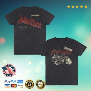 Judas Priest Merch Store Painkiller Vintage Wash Anniversary Tracklist Tee