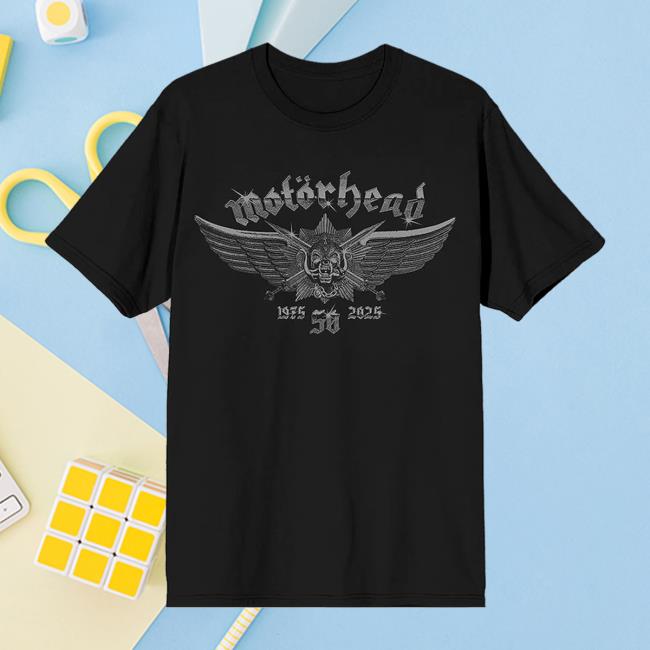 Motorhead Merch Store 50Th Anniversary 1975-2025 Tee Motorhead Merch Store 50Th Anniversary 1975-2025 Tee