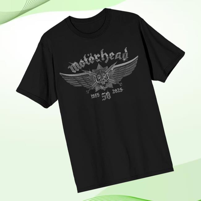 Motorhead Merch Store 50Th Anniversary 1975-2025 Tee Motorhead Merch Store 50Th Anniversary 1975-2025 Tee