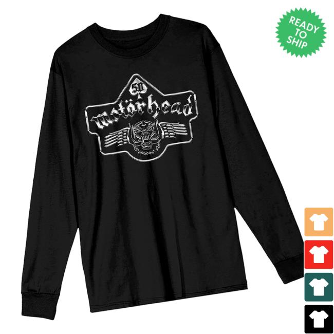 Motorhead Merch Store 50Th Anniversary Long Sleeve Tee Motorhead Merch Store 50Th Anniversary Long Sleeve Tee