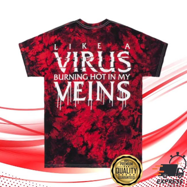 All That Remains Store Merch Like A Virus Dye Tee All That Remains Store Merch Like A Virus Dye Tee