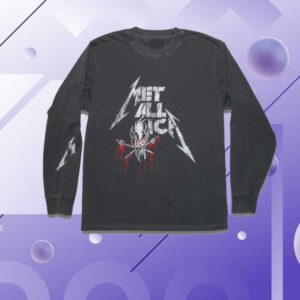 Metallica Merch Store Bloody Scary Guy Long Sleeve Shirt