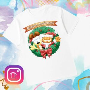 Thecozyprints Shop Merch Meow Y Christmas Garfield T-Shirt
