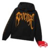 kenny Revenge Merch Store Arch Logo Hoodie Black Dark Orangev
