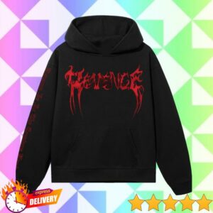Revenge Merch Store Fv Hoodie Black Red