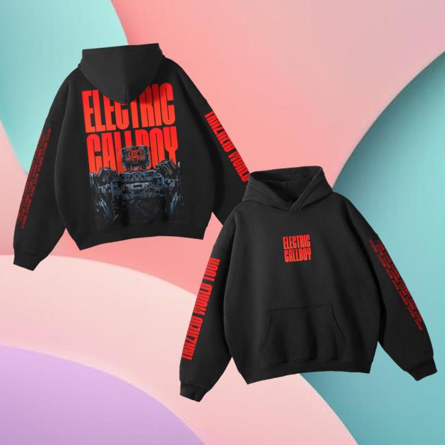 Electric Callboy Merch Store Tanzneid Tour Robot Hoodies Electric Callboy Merch Store Tanzneid Tour Robot Hoodies