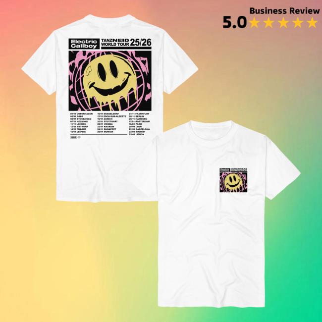 Electric Callboy Merch Store Tanzneid Tour Smile T-Shirts Electric Callboy Merch Store Tanzneid Tour Smile T-Shirts