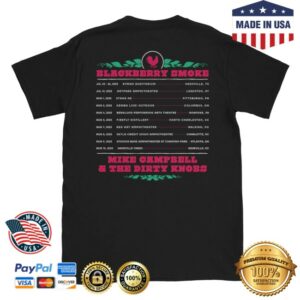 Blackberry Smoke Store Merch Blackberry SmokeMike Campbell Tour Tee