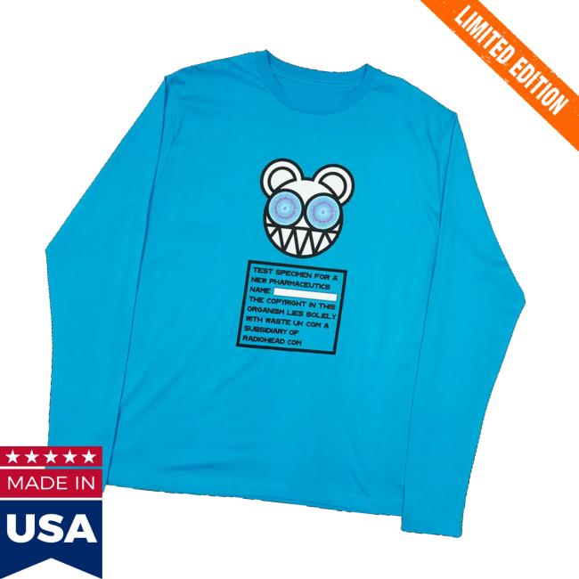 Wasteheadquarters Shop Merch Test Specimen Cyan Blue Long Sleeve T-Shirt Wasteheadquarters Shop Merch Test Specimen Cyan Blue Long Sleeve T-Shirt