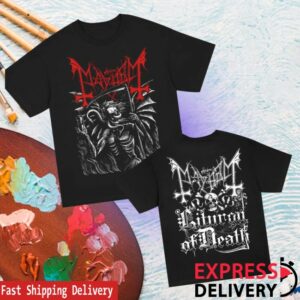 Mayhem Official Store Merch Death Engraving Black T-Shirt