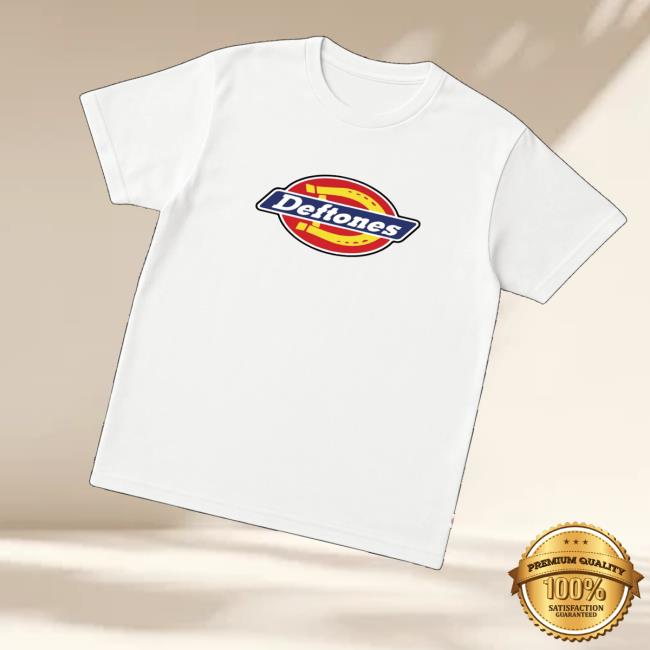 Deftones Shop Merch Deftones X Dickies White T-Shirt Deftones Shop Merch Deftones X Dickies White T-Shirt