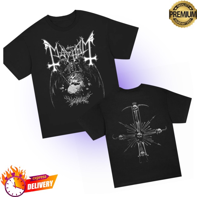 Mayhem Official Store Merch World On Fire Black T-Shirt Mayhem Official Store Merch World On Fire Black T-Shirt