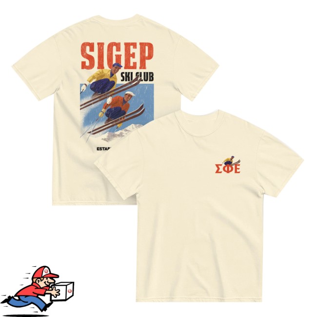 The Sigma Phi Epsilon Store Merch Sigep Ski Club T-Shirt The Sigma Phi Epsilon Store Merch Sigep Ski Club T-Shirt