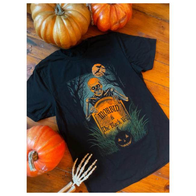 Black Veil Studio Merch Store Epitaph Morbid And Black Veil Collab T-Shirt Black Veil Studio Merch Store Epitaph Morbid And Black Veil Collab T-Shirt