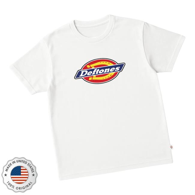 Deftones Merch Store Deftones X Dickies White T-Shirt Deftones Merch Store Deftones X Dickies White T-Shirt