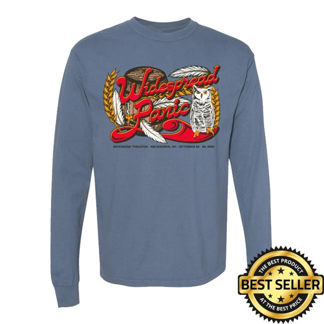 Widespread Panic Merch Store 2025 Milwaukee Event T Owl Long Sleeve Widespread Panic Merch Store 2025 Milwaukee Event T Owl Long Sleeve