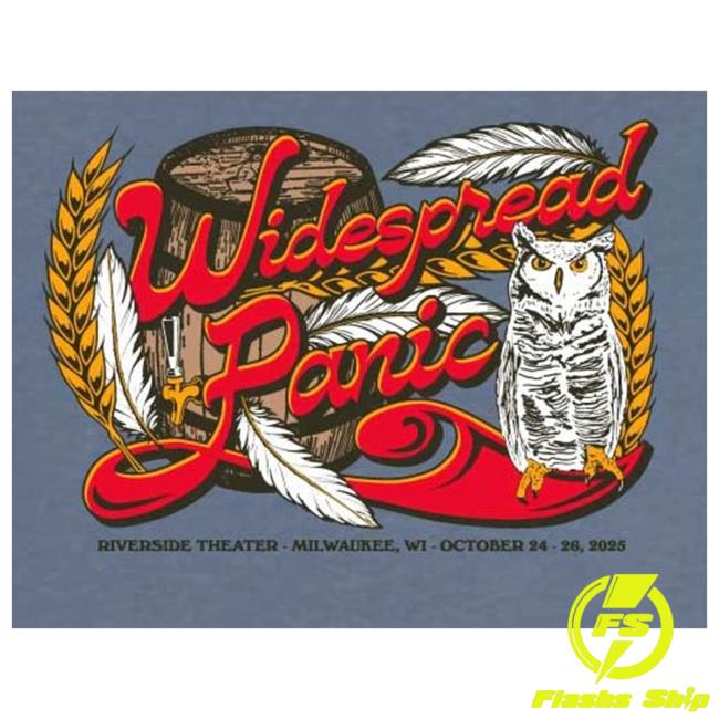 Widespread Panic Merch Store 2025 Milwaukee Event T Owl Long Sleeve Widespread Panic Merch Store 2025 Milwaukee Event T Owl Long Sleeve