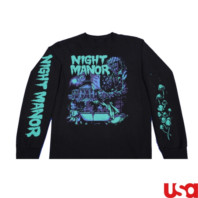 Fangamer Store Merch Ufo 50 Night Manor Long Shirt Fangamer Store Merch Ufo 50 Night Manor Long Shirt