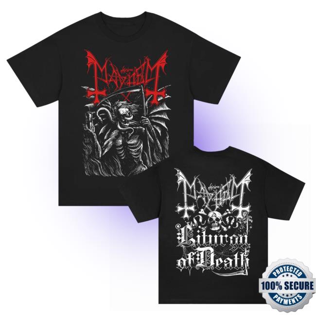Mayhem Official Merch Store Death Engraving T-Shirt Black Mayhem Official Merch Store Death Engraving T-Shirt Black