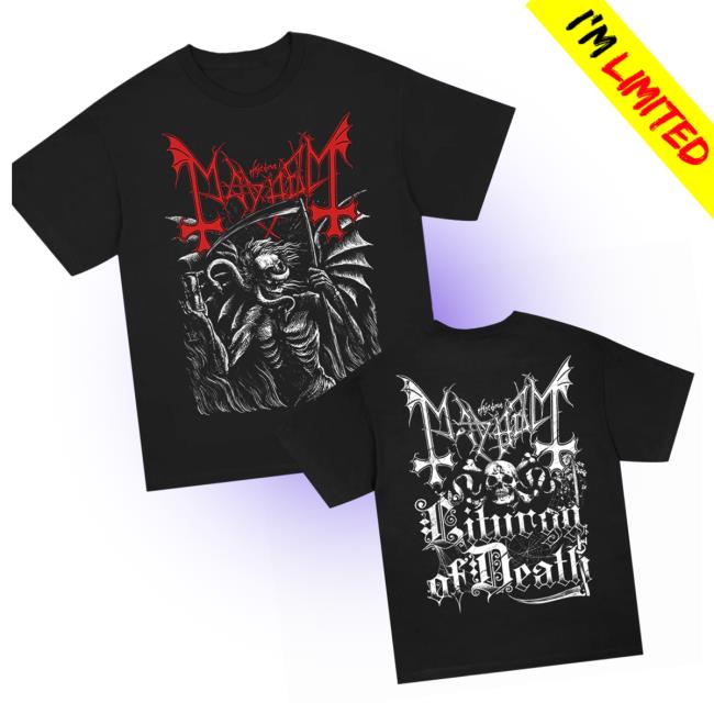 Mayhem Official Merch Store Death Engraving T-Shirt Black Mayhem Official Merch Store Death Engraving T-Shirt Black