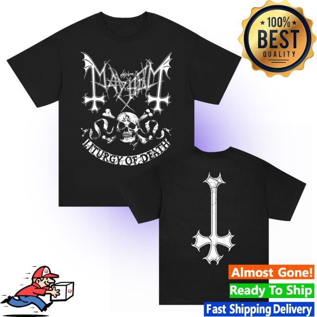 Mayhem Official Merch Store Omega Skull T-Shirt Black Mayhem Official Merch Store Omega Skull T-Shirt Black