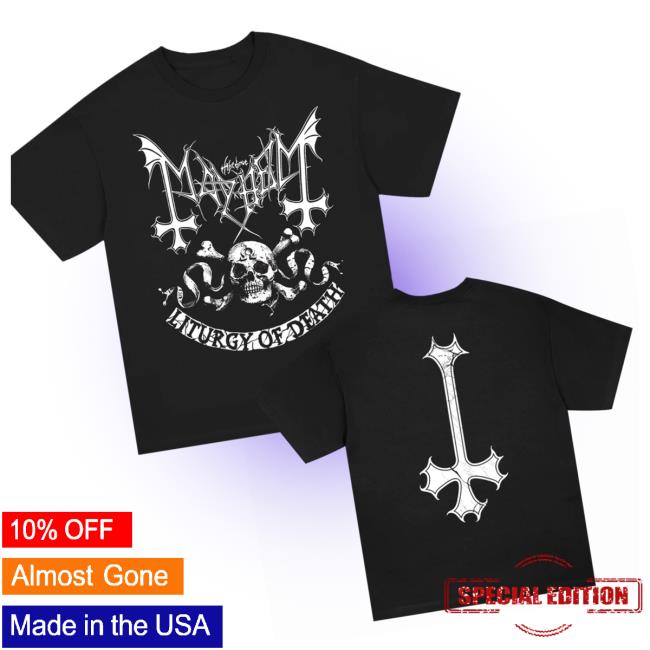 Mayhem Official Merch Store Omega Skull T-Shirt Black Mayhem Official Merch Store Omega Skull T-Shirt Black