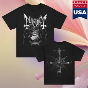 Mayhem Official Merch Store World On Fire T-Shirt Black