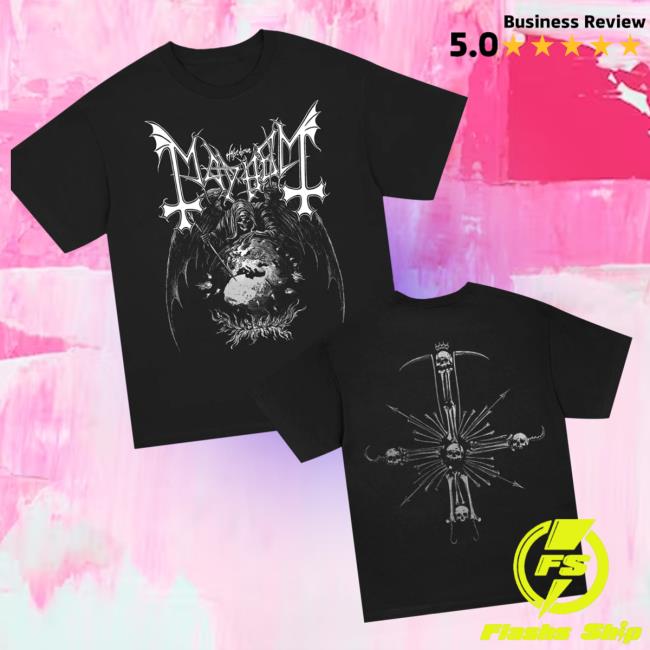Mayhem Official Merch Store World On Fire T-Shirt Black Mayhem Official Merch Store World On Fire T-Shirt Black