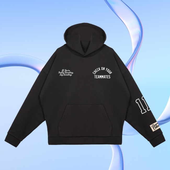 Peace Collective Store Merch PC X Aj Brown Superheavy Black Hoodie Peace Collective Store Merch PC X Aj Brown Superheavy Black Hoodie