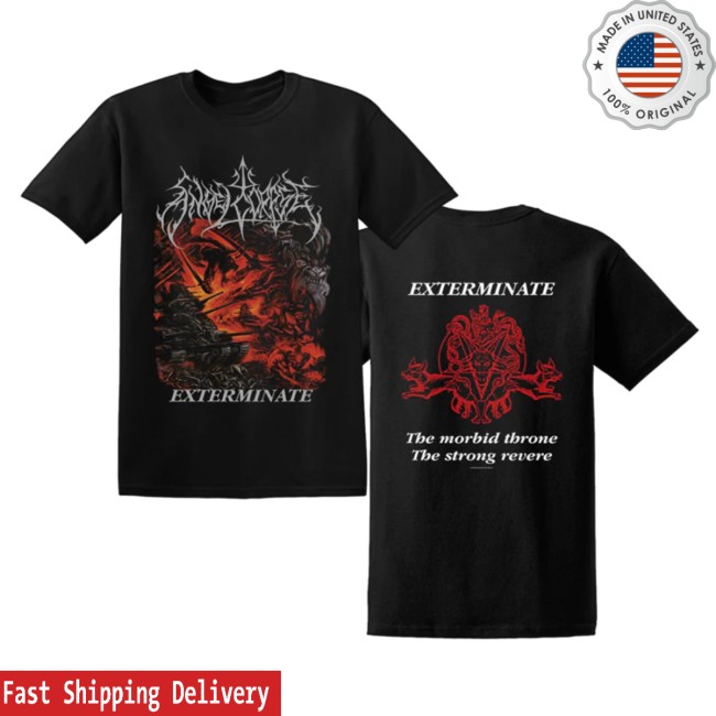 Direct Merch Store Angelcorpse Exterminate T-Shirt Direct Merch Store Angelcorpse Exterminate T-Shirt