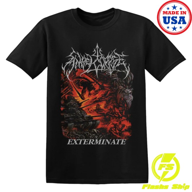 Direct Merch Store Angelcorpse Exterminate T-Shirt Direct Merch Store Angelcorpse Exterminate T-Shirt